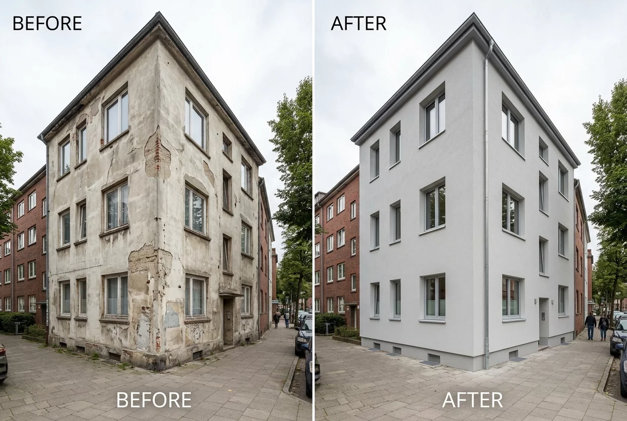 Fassadensanierung in Hamburg